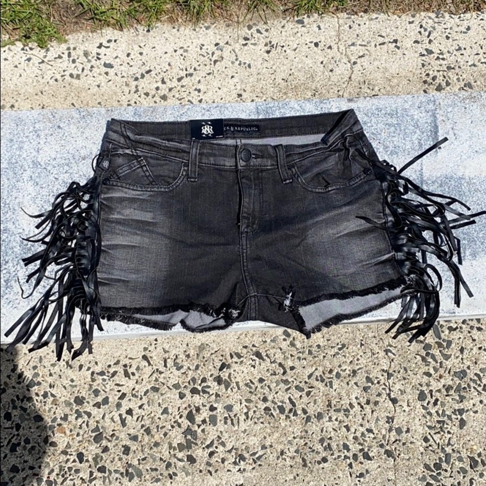 Denim shorts